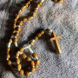 Wood & twine prayer beads